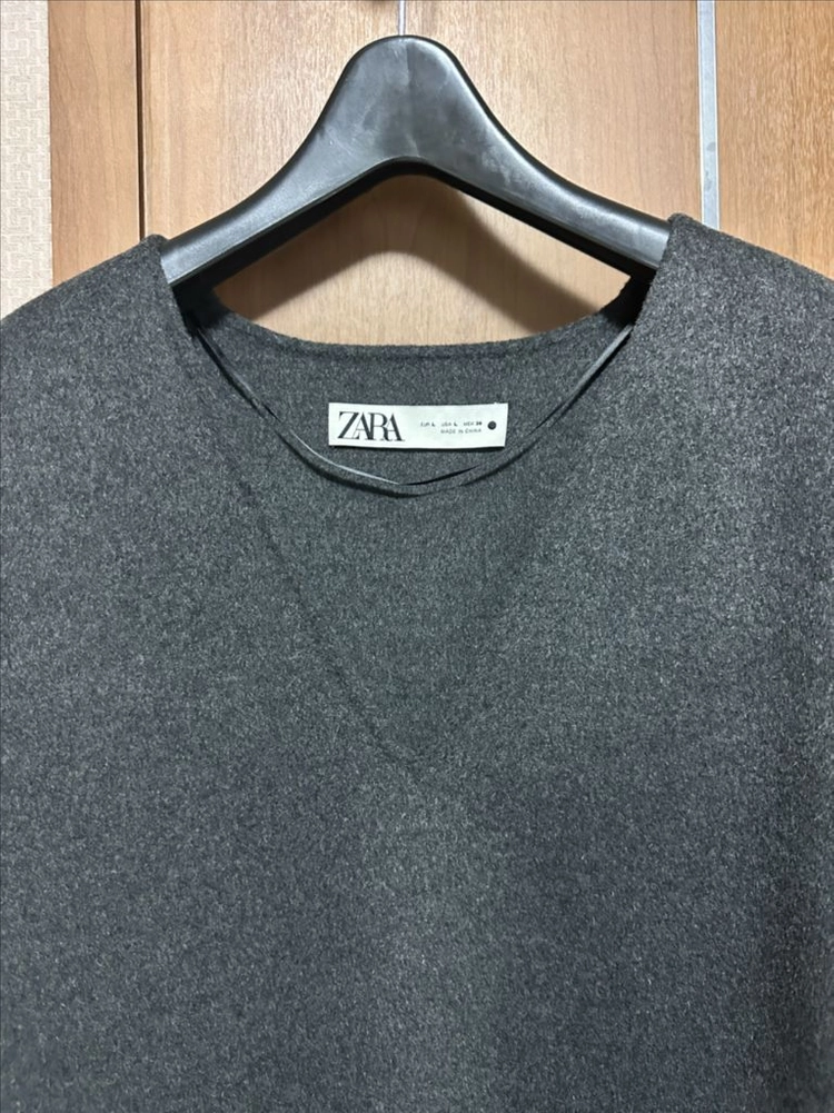 자라 ZARA 그레이 V넥 포켓 조끼 L 이미지