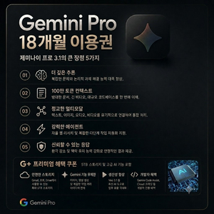 Google AI Pro 18개월 이용권 (제미나이 프로) 이미지