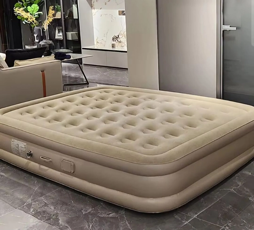 캠핑 자동 에어펌프 내장 에어매트 더블퀸 높이 40cm 이미지