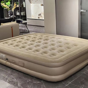 캠핑 자동 에어펌프 내장 에어매트 더블퀸 높이 40cm 이미지