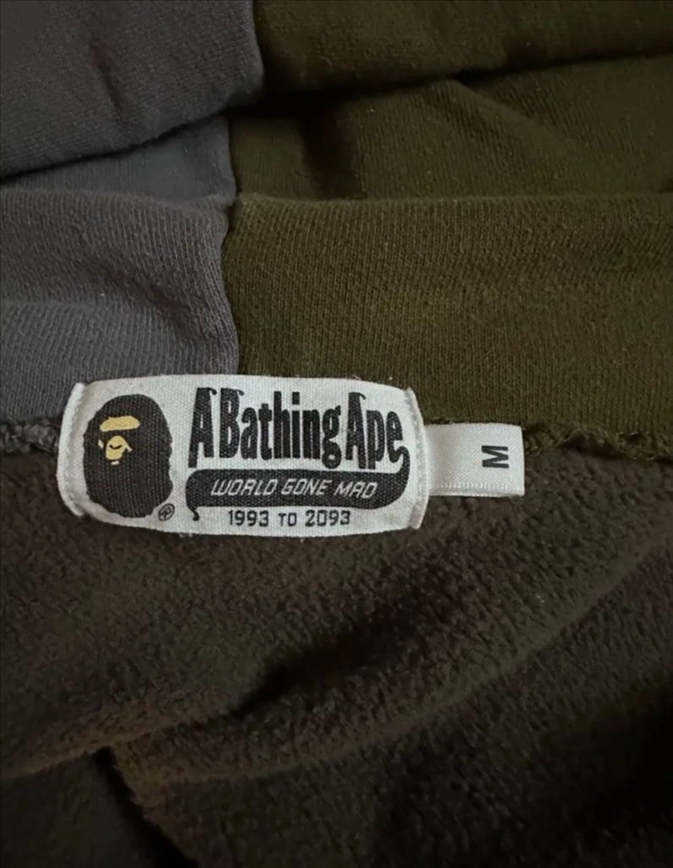 베이프(Bape) 샤크 타이거 멀티 릴렉스드 풀집 후드 집업 M 이미지