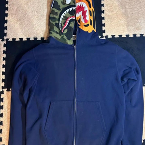 베이프(Bape) 샤크 타이거 크레이지 풀 집업 후드 XL 이미지