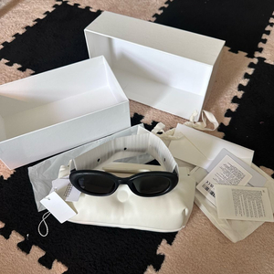 메종 마르지엘라 x 젠틀몬스터 MM107 레더 블랙 선글라스 (Maison Margiela x Gentle Mons 이미지