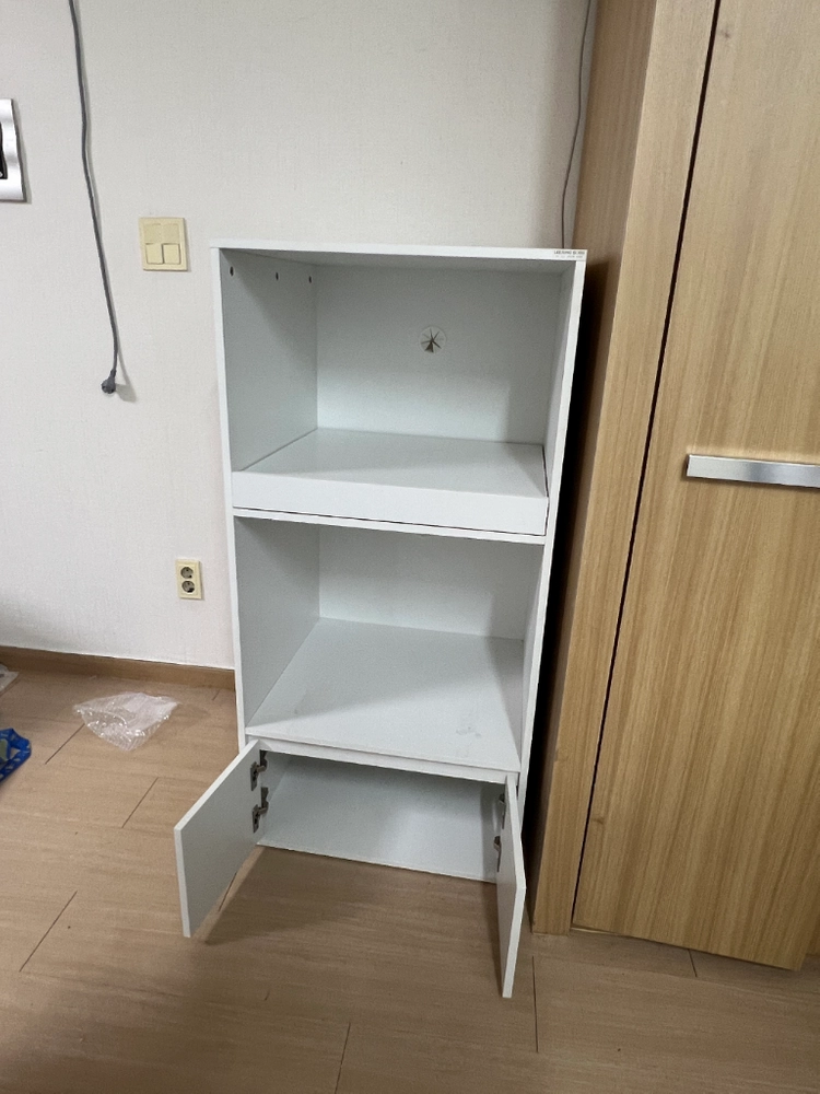 주방수납장 키친장 듀얼 600 2단 광파오븐 렌지대 8 밥솥장 주방수납장 이미지