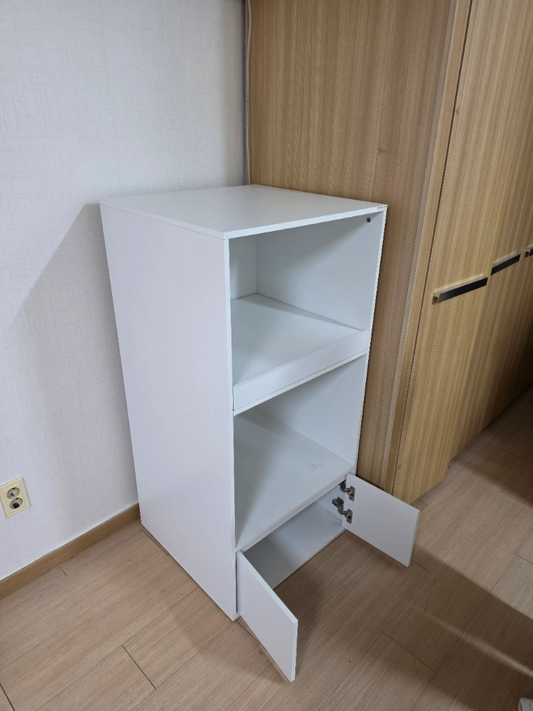 주방수납장 키친장 듀얼 600 2단 광파오븐 렌지대 8 밥솥장 주방수납장 이미지