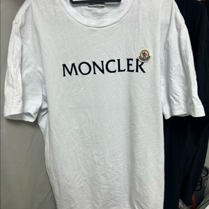 몽클레어 로고 반팔티 화이트 XL 판매합니다 이미지
