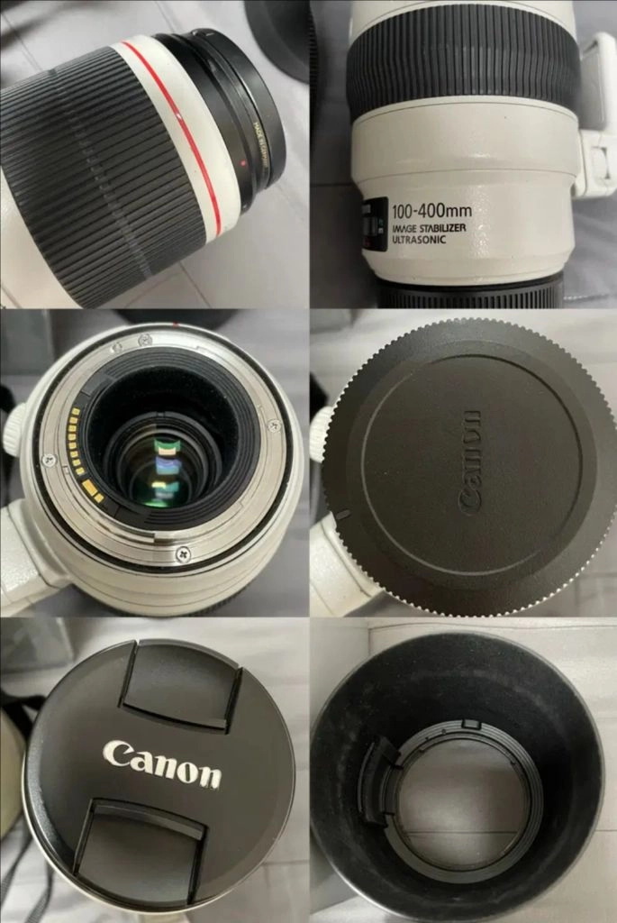 캐논 카메라 백사투 망원렌즈 박스 파우치 포함 EF100-400mm 1:4.5-5.6L IS USM 이미지