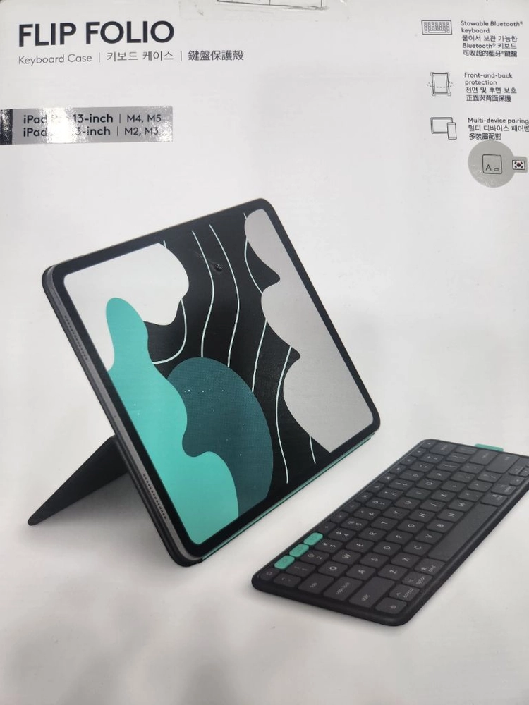 로지텍 Flip Folio 아이패드 프로/에어 13인치 키보드 케이스 이미지