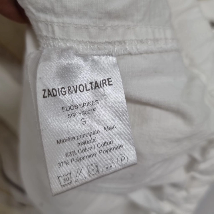[쟈딕앤볼테르 / ZADIG&VOLTAIRE] 엘리오 스파이크 후디드 사파리 야상 점퍼 (화이트 / S) 이미지