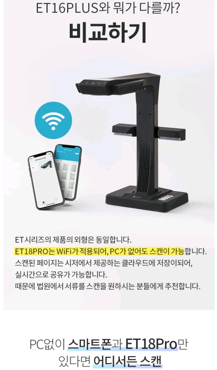czur et18 pro.북스캐너, 비파괴식.최고급 칼라 흑백 스캔. 이미지