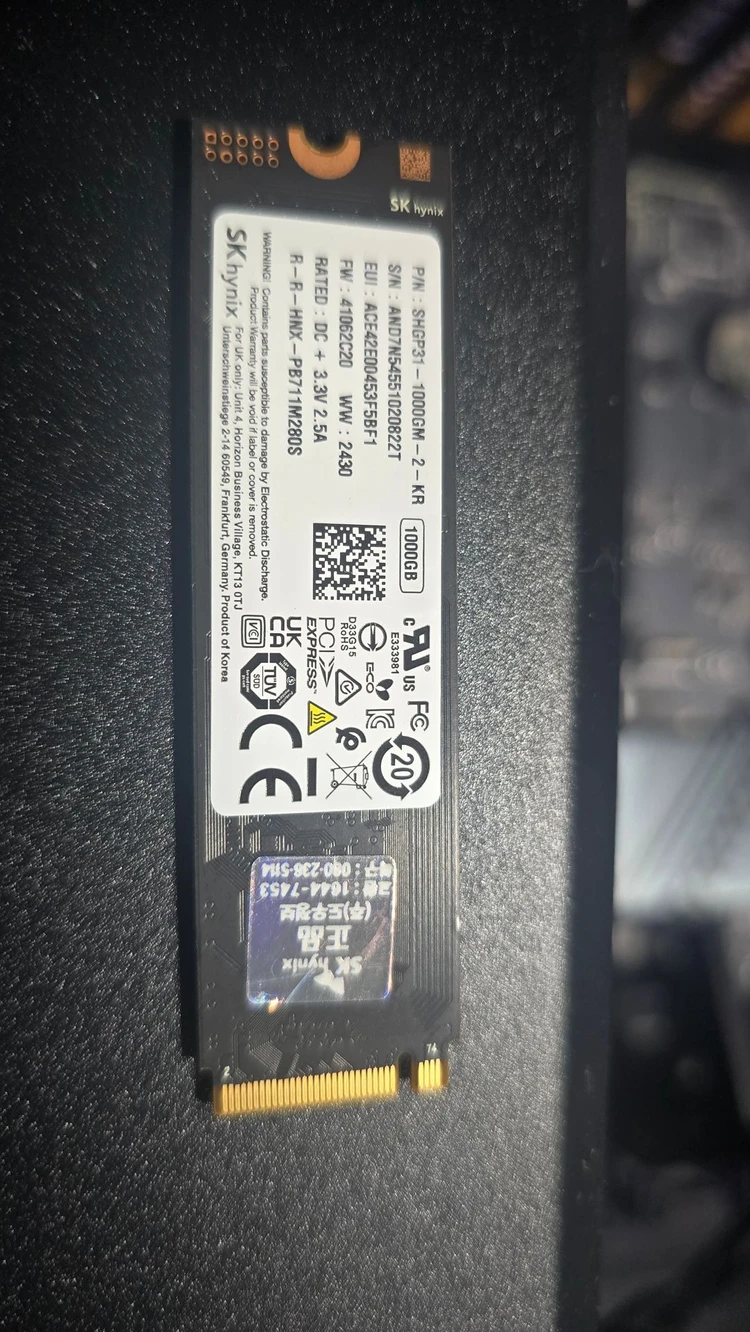 SK하이닉스 Gold P31 NVMe SSD 1TB 이미지