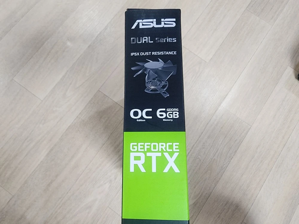 에이수스 듀얼 엔비디아 지포스 RTX 3050 6GB 게이밍 그래픽카드 이미지