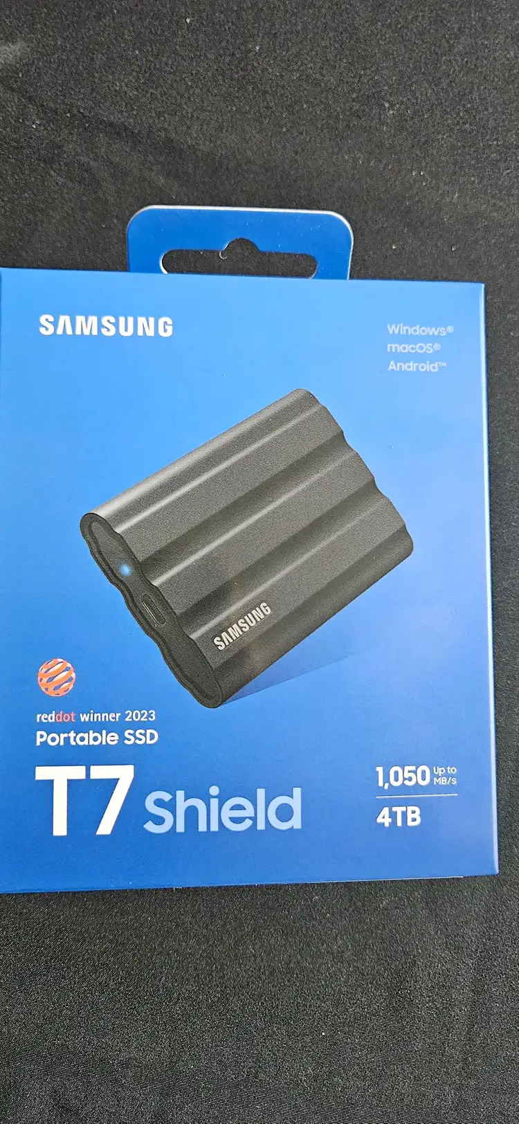 미개봉 삼성 정품 포터블 SSD T7 실드 4TB 이미지