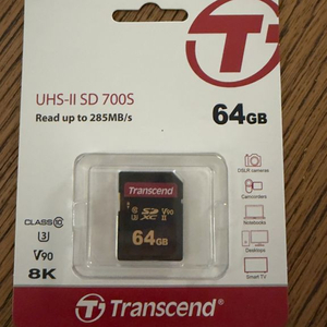 8K 트랜센드 700S UHS-II SD카드 메모리카드 64GB 이미지