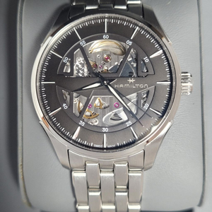 해밀턴 재즈마스터 스켈레톤 블랙 오토매틱 40mm 이미지