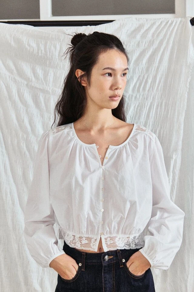 타낫 Poise blouse (ivory) 포이즈 블라우스 새상품 이미지