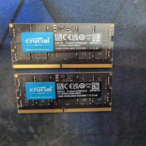 DDR5 16GB 메모리 2개 세트 이미지