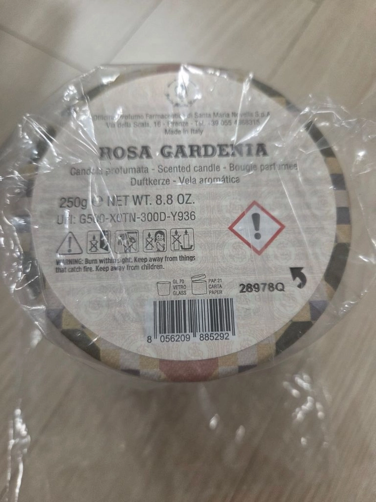 새상품)산타마리아노벨라 캔들 로사가데니아 이미지