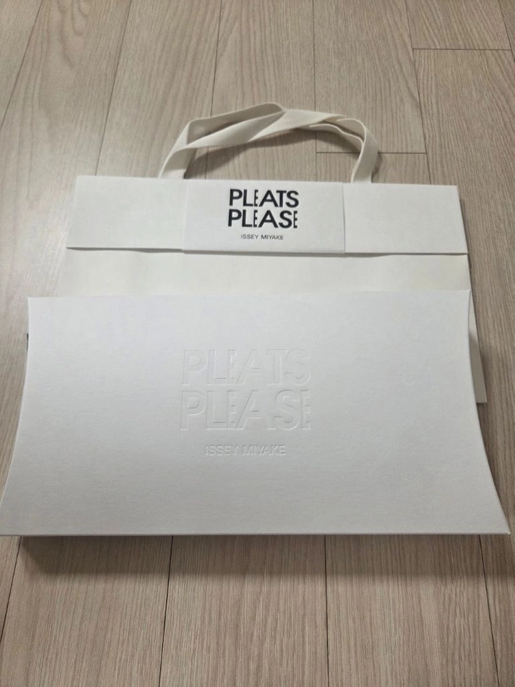 새상품)플리츠플리즈 스카프 베이지 이미지