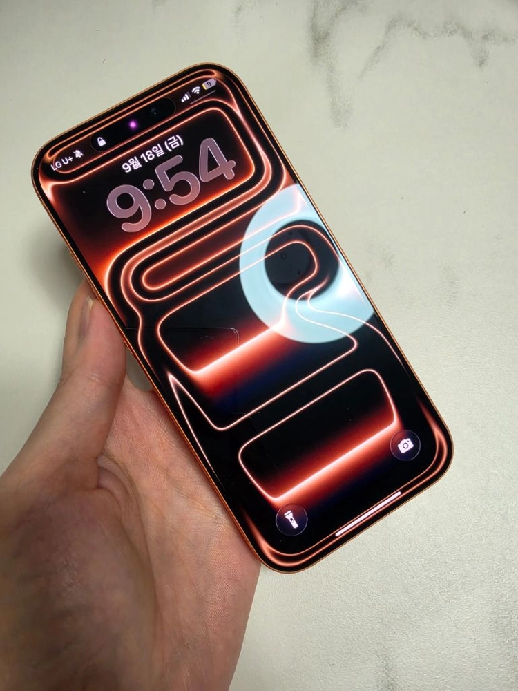 아이폰17pro 256GB 오렌지 배터리95% 이미지