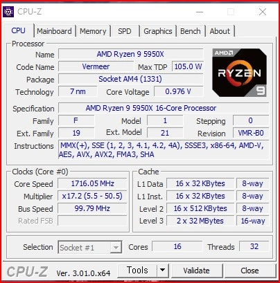 라이젠9 5950X 게이밍 AMD CPU 이미지