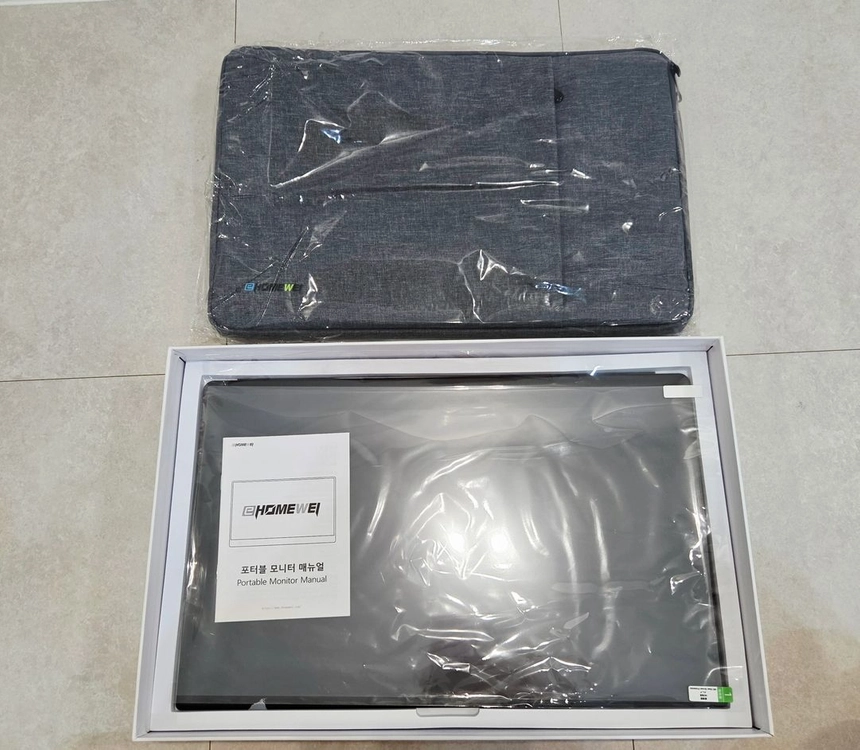 [신품급/풀박] EHOMEWEI RQG-173PU 17.3인치 4K QLED 120Hz 터치 포터블 모니터 이미지