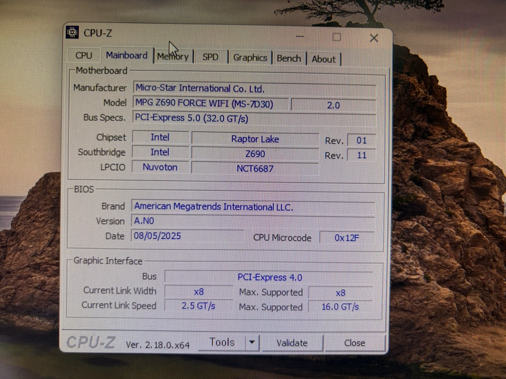 13900K + MSI Z690 MPG Force WIF 이미지