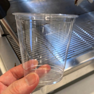 국내산 75파이 8온스 220ml PET 투명 디저트 아이스컵 이미지