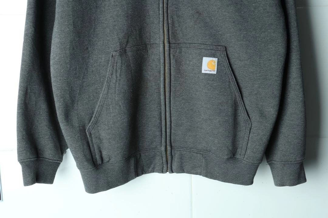 (M-2XL) 칼하트 후드집업 USA 박시 그레이 이미지