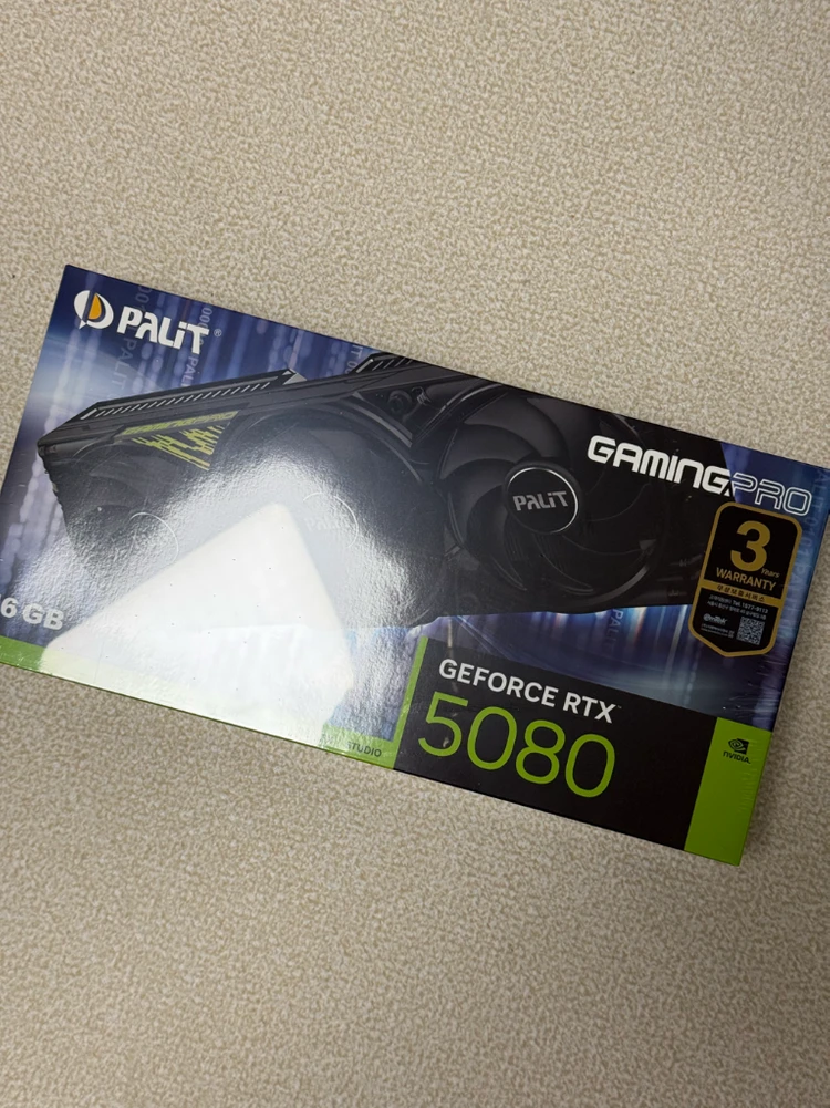 펠릿 지포스 rtx5080 게이밍프로 베이퍼챔버 (미개봉) - 안심되는 중고거래