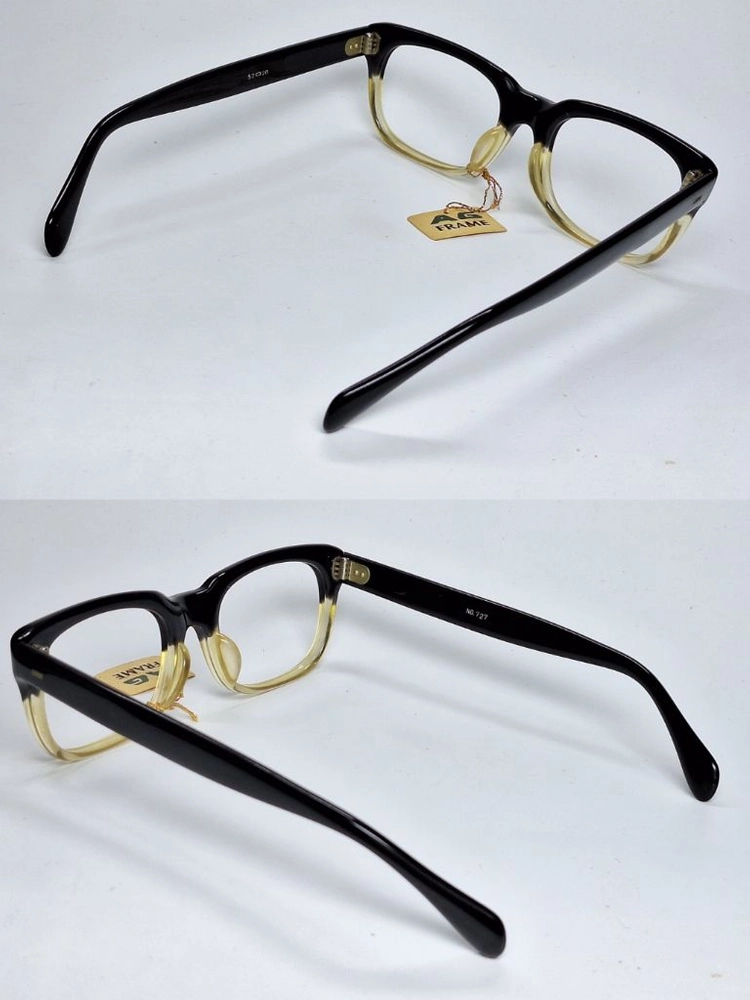AG FRAME NO.727 안경테 52mm 뿔테 아세테이트 일본 빈티지 데드스톡 아메카지 레트로 클래식 앤틱 복고 이미지