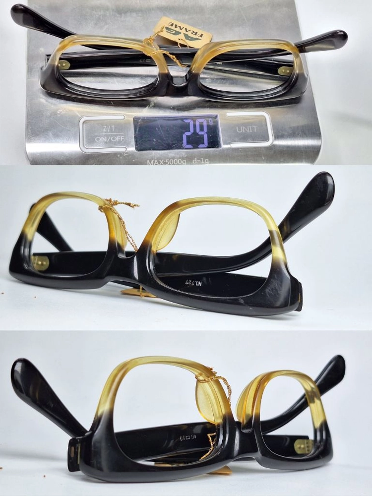 AG FRAME NO.727 안경테 46mm 뿔테 아세테이트 일본 빈티지 데드스톡 아메카지 레트로 클래식 앤틱 복고 이미지