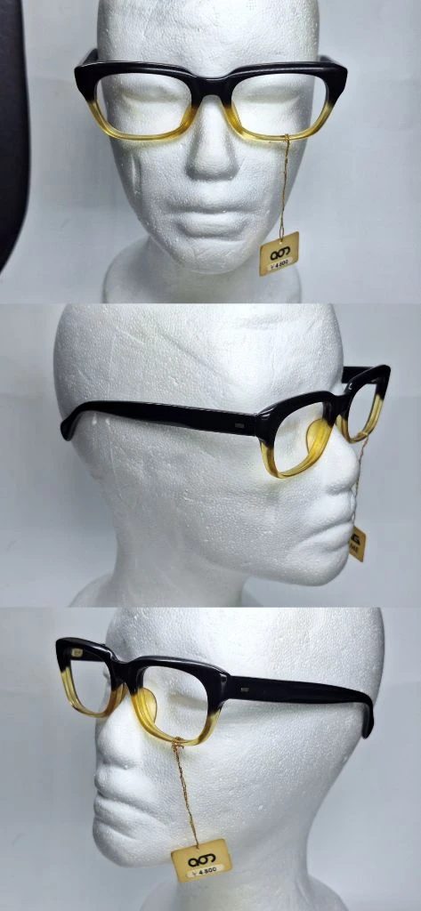 AG FRAME NO.727 안경테 46mm 뿔테 아세테이트 일본 빈티지 데드스톡 아메카지 레트로 클래식 앤틱 복고 이미지