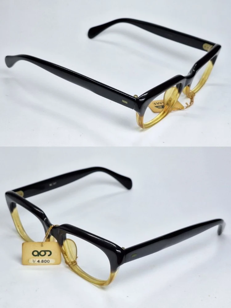 AG FRAME NO.727 안경테 46mm 뿔테 아세테이트 일본 빈티지 데드스톡 아메카지 레트로 클래식 앤틱 복고 이미지