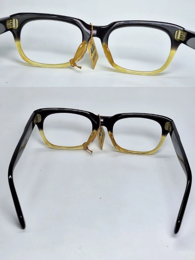 AG FRAME NO.727 안경테 46mm 뿔테 아세테이트 일본 빈티지 데드스톡 아메카지 레트로 클래식 앤틱 복고 이미지