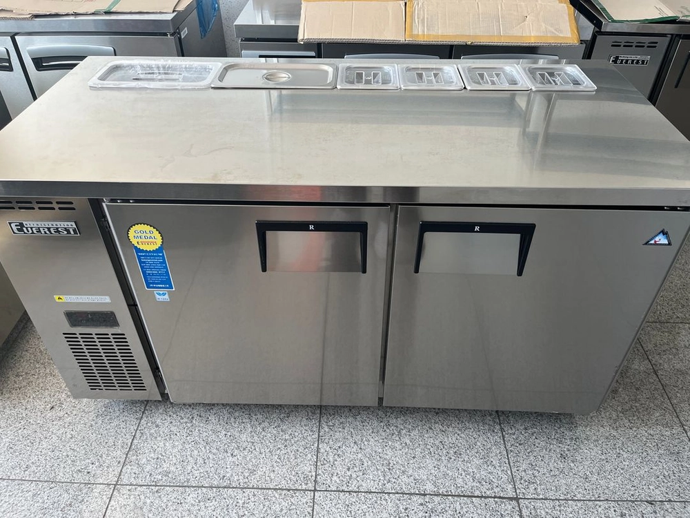 부성 에베레스트 김밥 반찬 밧드 바트 토핑냉장고 1500 중고 업소용 올스텐 이미지