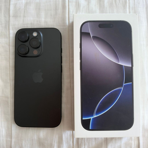 아이폰16pro 128gb 블랙티타늄 A급 이미지