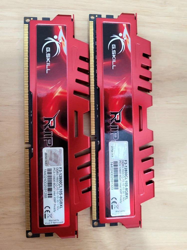지스킬 DDR3 8GB RIPJAWS X RAM 램2개 16GB 4만 급처 - 안심되는 중고거래