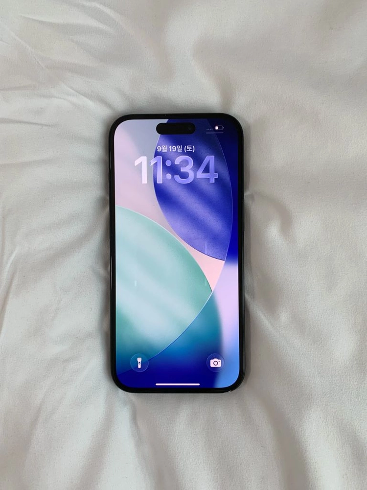 아이폰 15 블랙 128GB 박스 포함 이미지