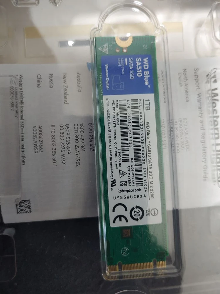 wd blue sata 510 ssd 1tb 이미지