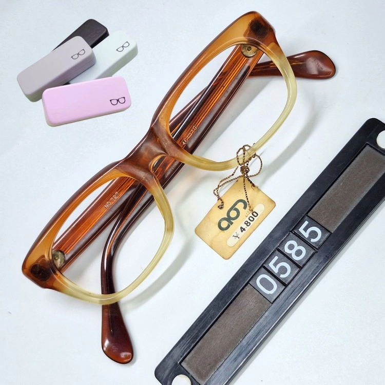 AG FRAME NO.727 안경테 46mm 뿔테 아세테이트 일본 빈티지 데드스톡 아메카지 레트로 클래식 앤틱 복고 이미지