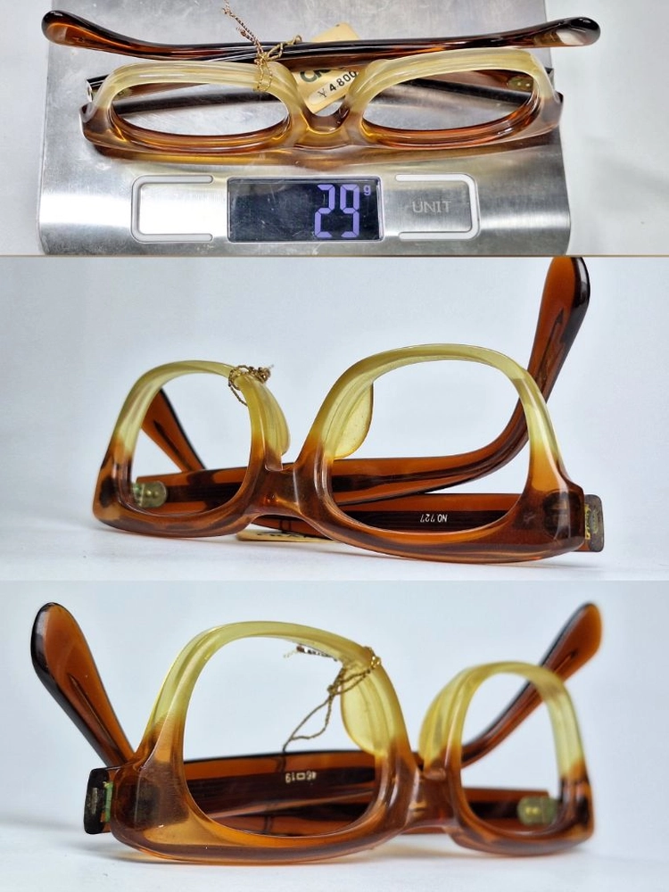 AG FRAME NO.727 안경테 46mm 뿔테 아세테이트 일본 빈티지 데드스톡 아메카지 레트로 클래식 앤틱 복고 이미지