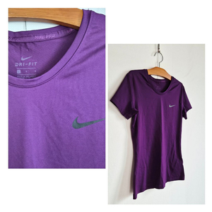 [새상품/L] 나이키 DRI-FIT 퍼플 반팔티 / Nike / 헬스,러닝,요가,필라테스, 실내운동 이미지