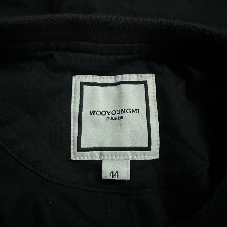 [정품/44] 우영미 백로고 메탈탭 반팔 티셔츠 블랙 (WOOYOUNGMI Back Logo T-Shirt) 이미지