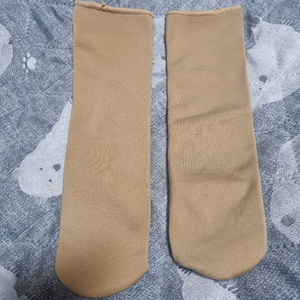 여성 중목 면 기모 양말 베이지 96켤레 이미지