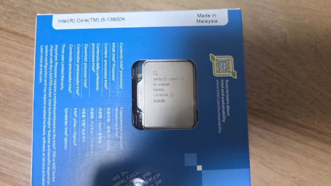 인탤 I5 13600K cpu 팝니다. 정발 풀박스 이미지