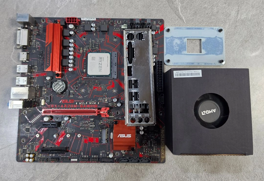 라이젠5 3600 + ASUS EX-A320M-GAMING 보드 + 쿨러 신품 - 안심되는 중고거래