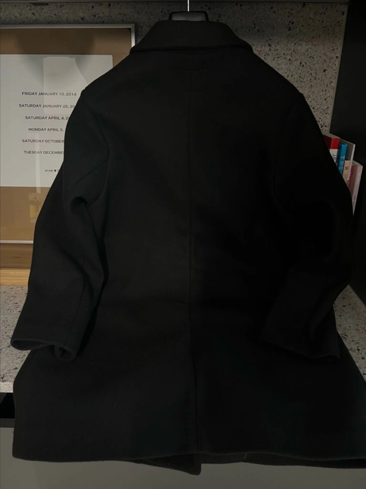ZARA 완전 깔끔한 블랙 클래식 기본핏 코트 11-12세 이미지