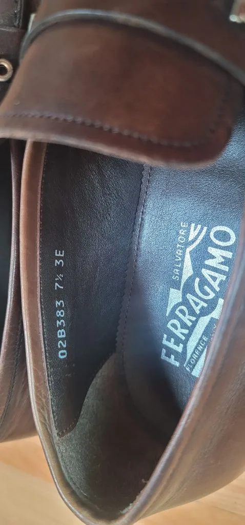 [가족 신발장 정리] 명품 페라가모(Salvatore Ferragamo) 가죽 로퍼 260~265 (7.5 EEE 이미지
