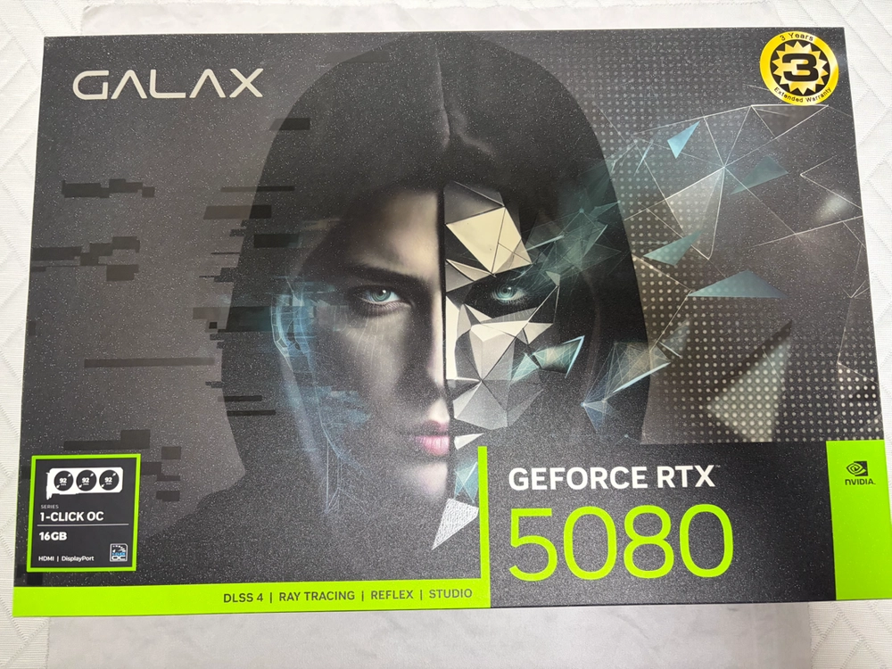 신품급)갤럭시 RTX 5080 BLACK OC - 안심되는 중고거래